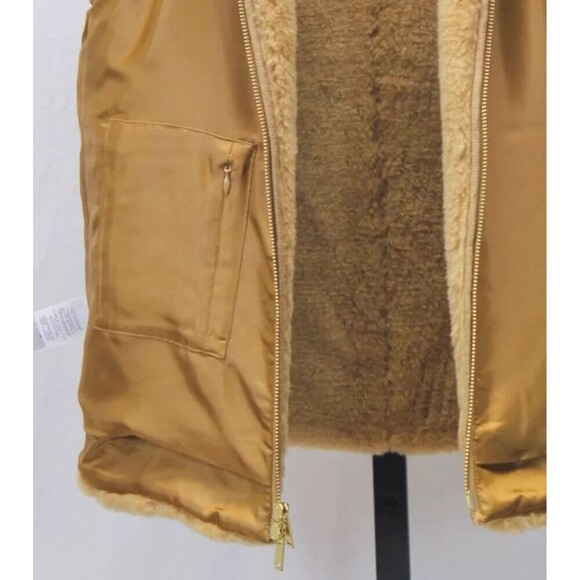 J.CREW Brown Faux Fur Full Zip Vest Size Medium - Picture 4 of 10